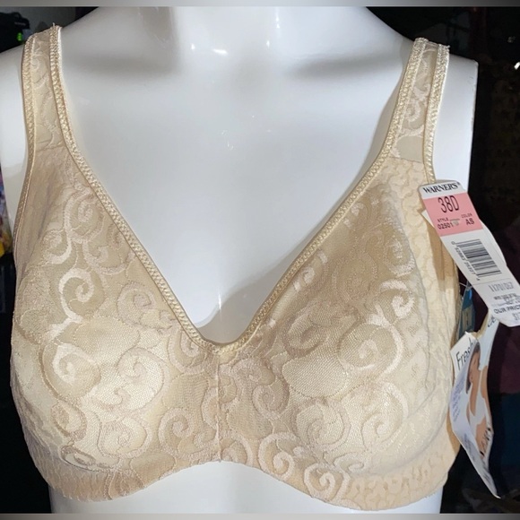 Warners Fresh Attitude Seamless Stretch Lace  Underwire 38 D Full Figure Bra - Picture 1 of 5